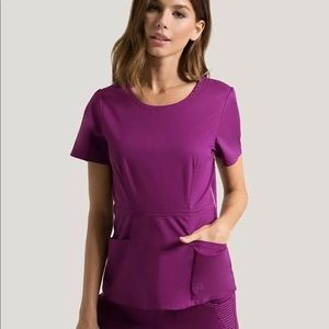 Jaanuu Plum Scrubs Set